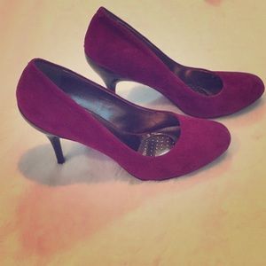 Purple Velvet Heels